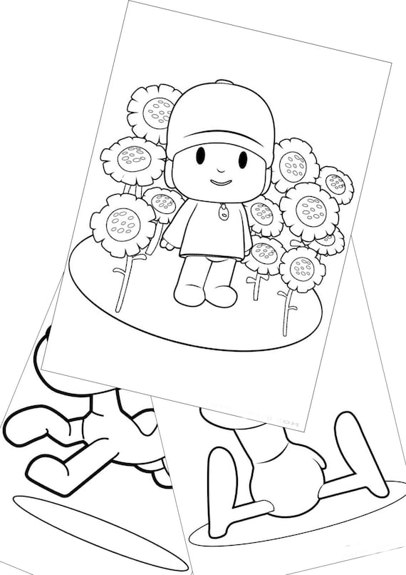 pocoyo coloring page