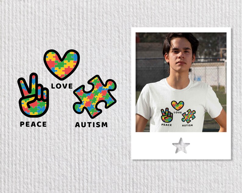 Free Free 334 Peace Love Autism Svg Free SVG PNG EPS DXF File