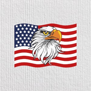 Svg amerikanischen Adler, amerikanische Flagge Svg, Flagge USA, US-Flagge mit Adler, amerikanische T-shirt | EPS, SVG, Png | Flagge Svg Cricut Silhouette
