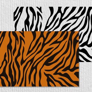 Könnte beinhalten: Abstraktes Muster mit schwarzen und orangefarbenen Streifen, die an das Fell eines Tigers erinnern.