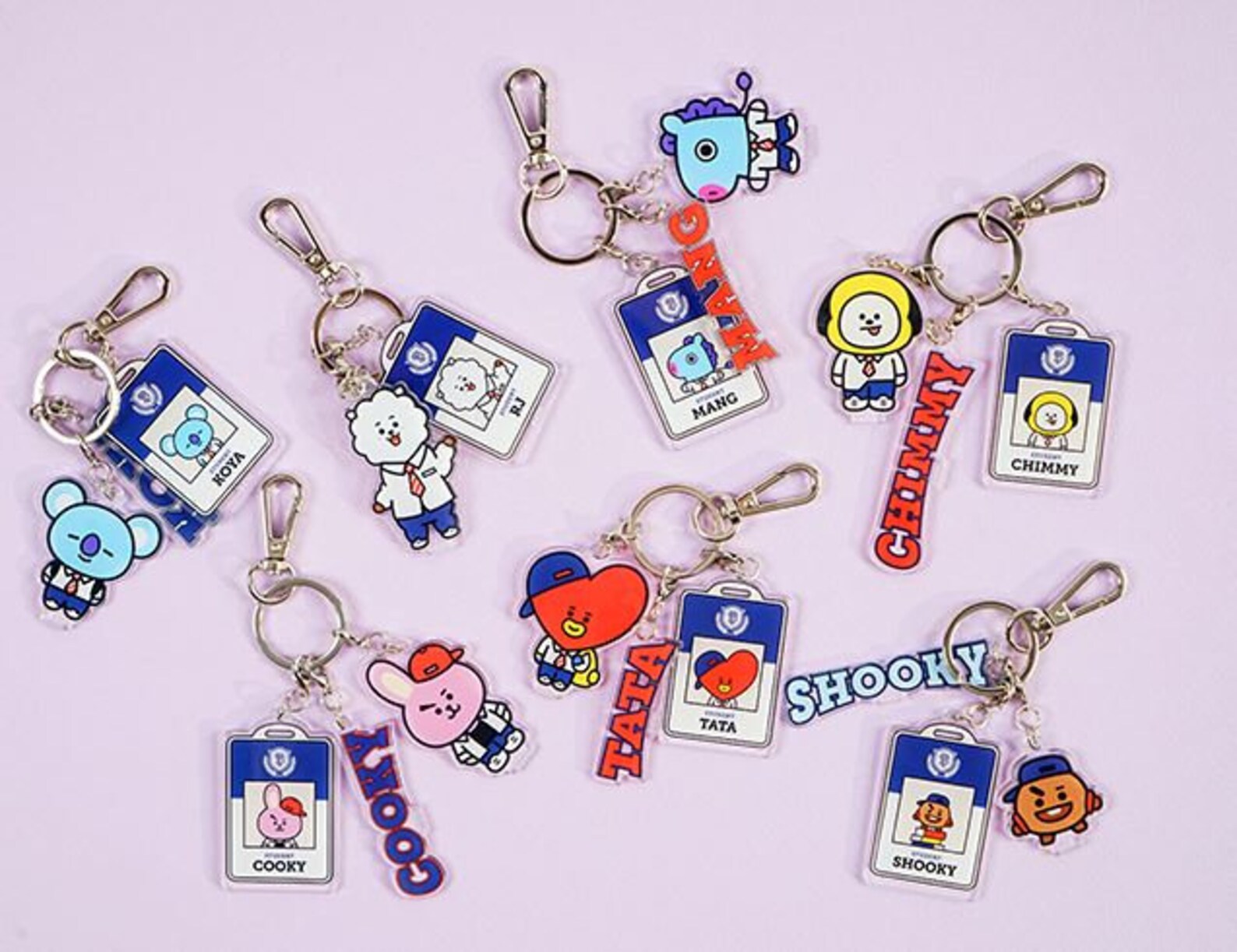 BTS / BT21 official Acrylic Keyring Keychain / Army kpop Etsy