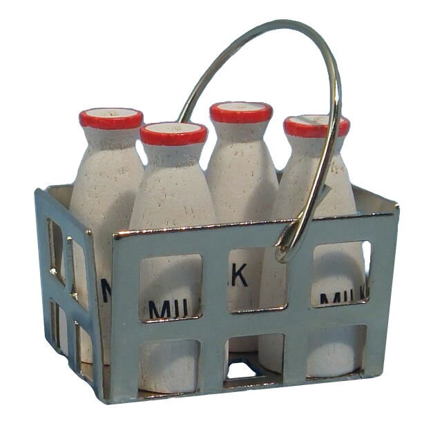 1:12 Scale Dolls House Miniature Ceramic Bottle Of Milk Kitchen Drink Accessory 