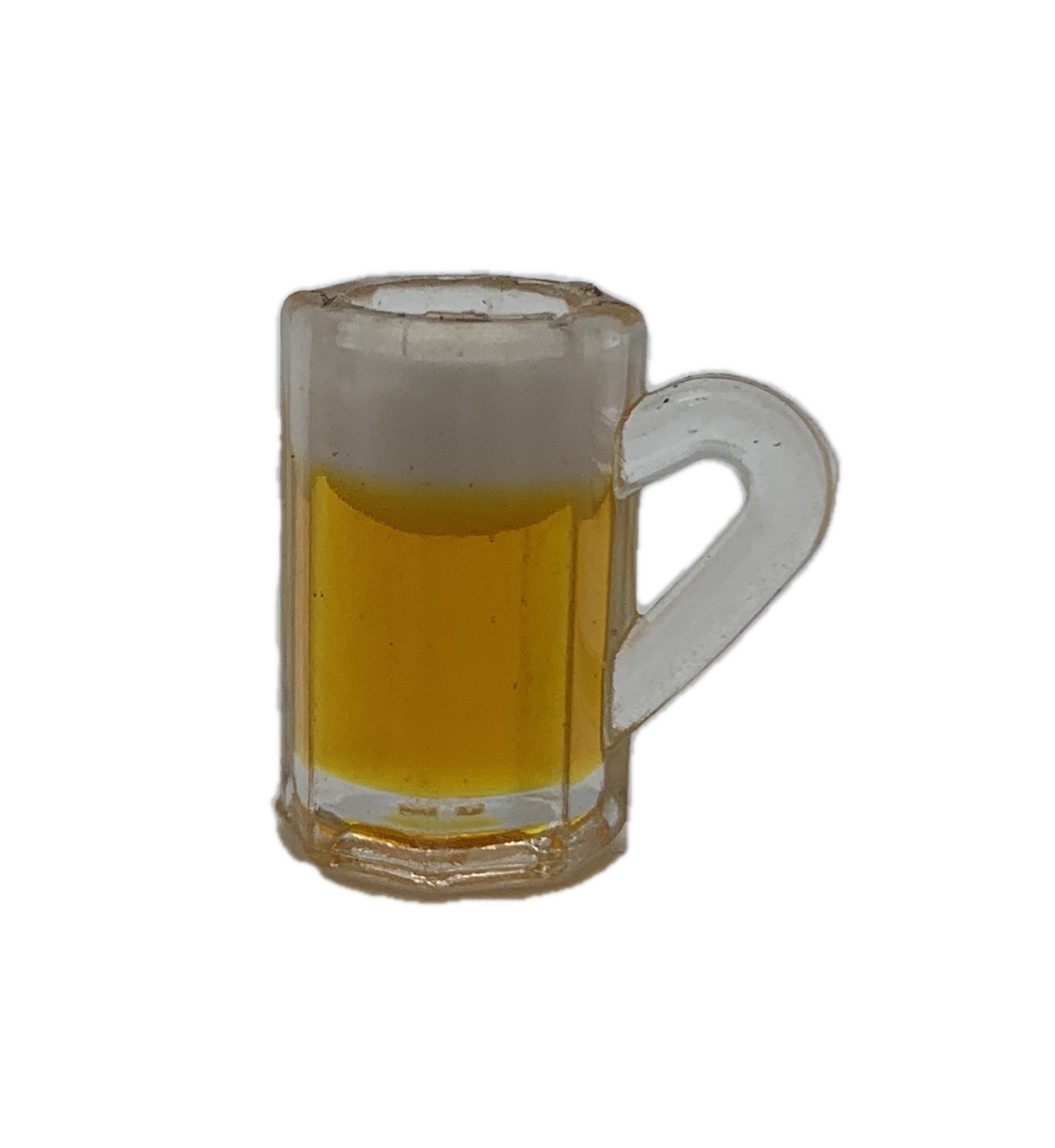 2 Pcs Miniatur Bierkrug Bierglas mit Bier für Puppenstube Maßstab 1:12 