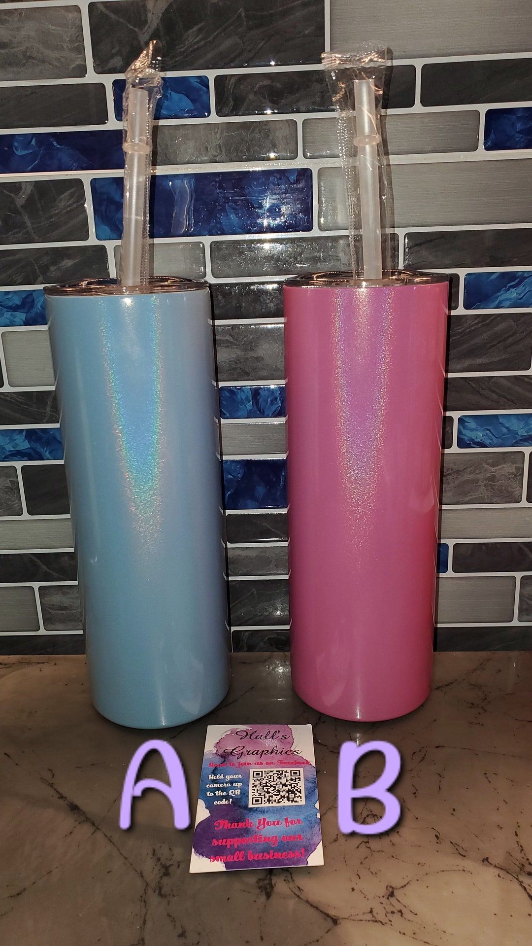 Shimmer Sublimation Tumblers Etsy