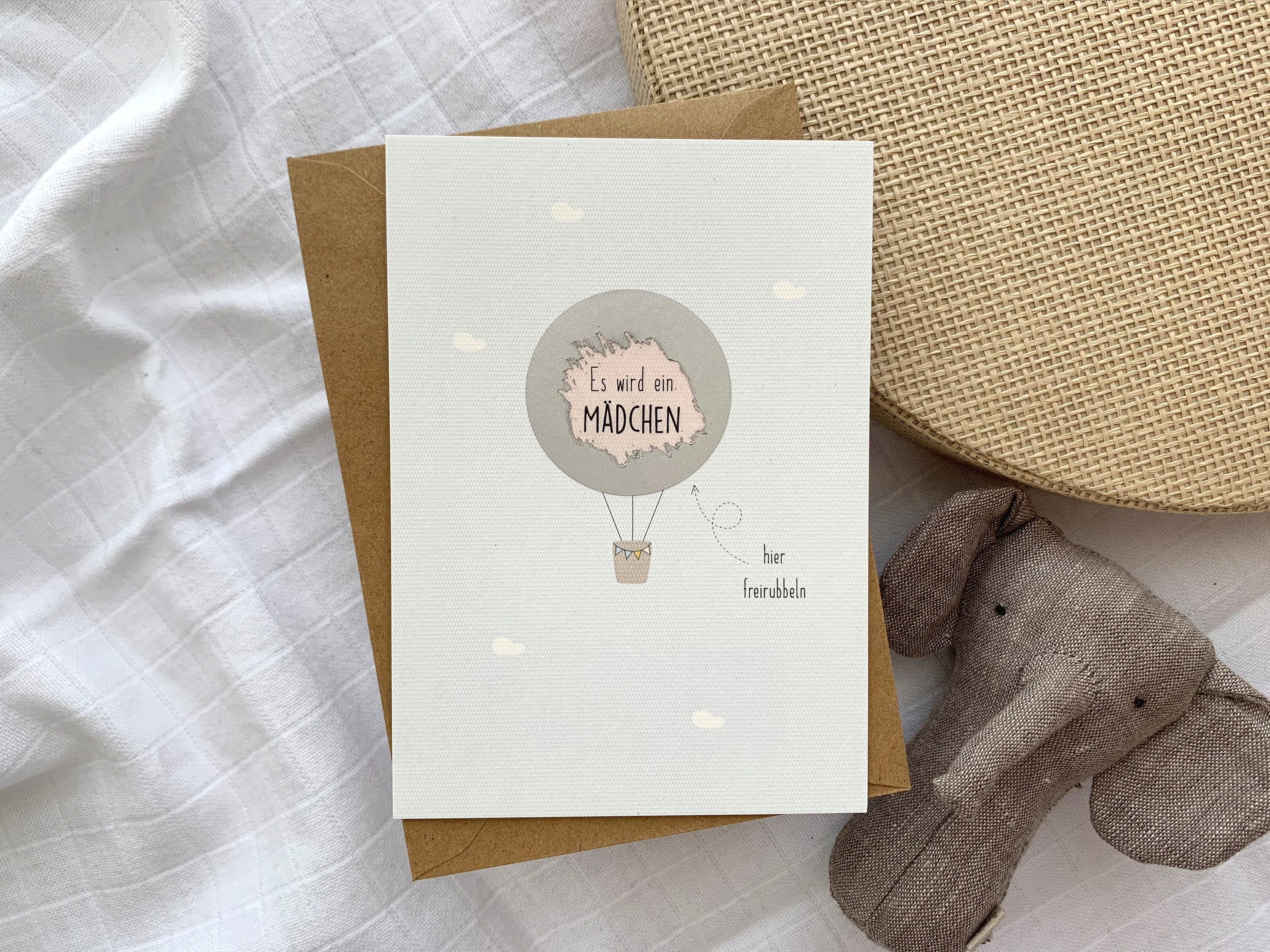 Rubbelkarte Gender Reveal Es wird ein Mädchen Es wird ein Etsy