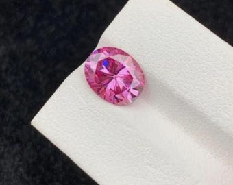 2 CT fantazyjnego różowego koloru, owalny diament VVS1 laboratoryjnie hodowany Moissanite o szlifie owalnym, 7 x 9 mm, kamień szlachetny do wyrobu biżuterii + darmowy prezent