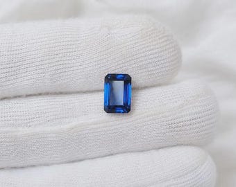AAA 7 x 5 MM Nieskazitelny, laboratoryjnie hodowany szafir Royal Blue w szlifie portretowym VS1 Jakość 10 szt. Luźnych kamieni szlachetnych do wyrobu biżuterii