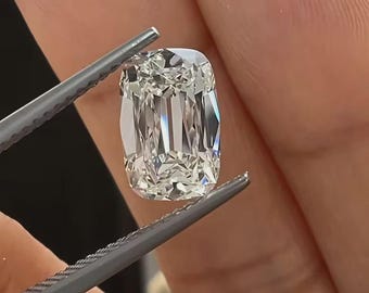 AAA+ 2 CT wydłużony diament Moissanite w szlifie poduszkowym D w kolorze VVS1, laboratoryjnie hodowany, (7 x 9 mm) Luźny kamień szlachetny do wyrobu biżuterii + darmowy prezent