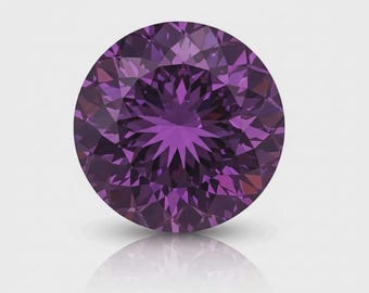 5 CT ogromny, fantazyjny, fioletowy diament w szlifie portugalskim VVS1, laboratoryjnie hodowany Moissanite, 10 x 10 mm, okrągły kamień szlachetny do kolekcji i biżuterii