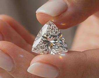 Diament Moissanite o szlifie bilionowym 2 CT, barwie VVS1, czystości laboratoryjnej (9 x 9 mm) do pierścionka typu solitaire + darmowy prezent