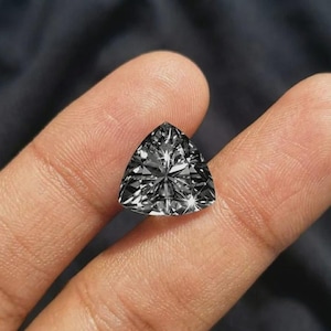 2 kt fancy zwarte kleur trillian geslepen VVS1 losse in het lab gekweekte moissaniet diamant (11 x 11 mm) edelsteen voor sieraden