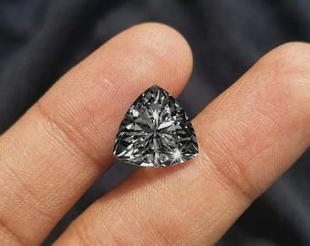 5 CT fantazyjnych czarnych diamentów w szlifie Trillian VVS1, luzem, laboratoryjnie hodowanych, Moissanite (11 x 11 mm) Kamień szlachetny do biżuterii