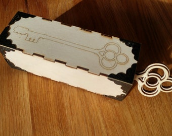 Puzzle box - Can you get the key out of the box? - Design files
