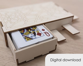 Puzzle box - Hidden draw for deck of cards - Design files
