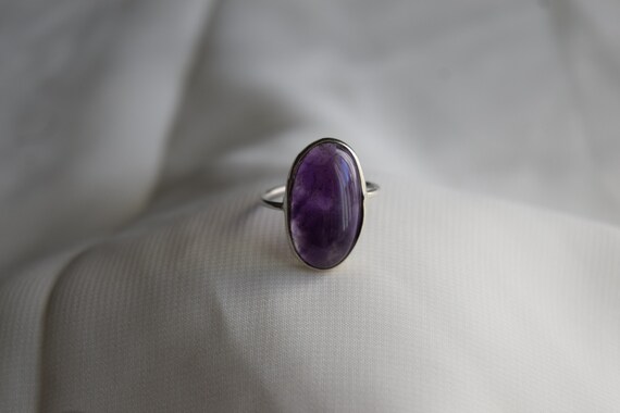Sterling Silver Amethyst Like Ring - image 4