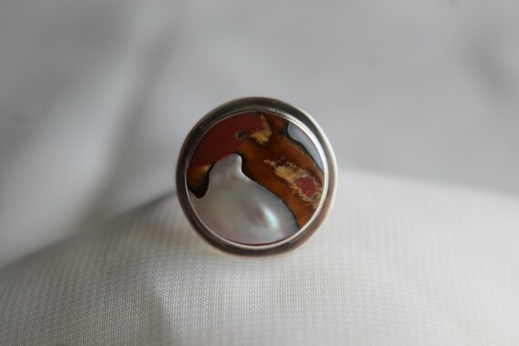 Abalone Shell Ring, Ajustable - image 3