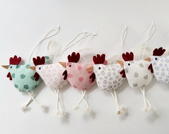 Fabric chicken Easter decoration