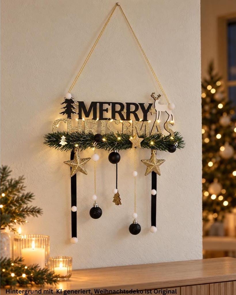 Weihnachtsdeko fenster ast