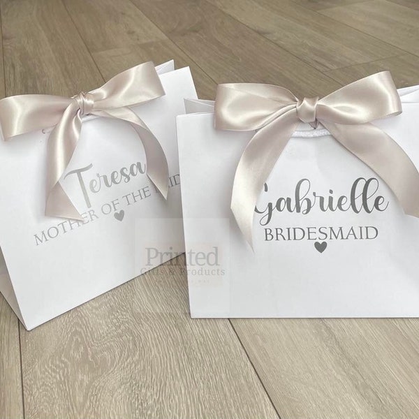 Personalised Gift Bag | Rose Gold |Wedding | Birthday | Bridesmaid | Mother of the Bride | 18th | 21st | 30th | 50th |