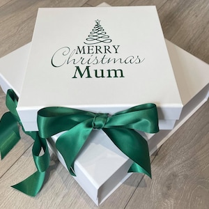 Personalised Christmas Gift Box | Gift Bag with Ribbon | Christmas Present Gift Packaging | Christmas Bag | Christmas Box | xmas Gift