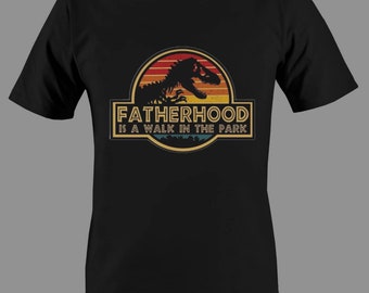 Fatherhood jurassic park shirt Clearance