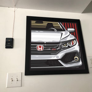 Interior Badge for Honda CIVIC X Si 2017 2018 2019 2020 FC 1pc