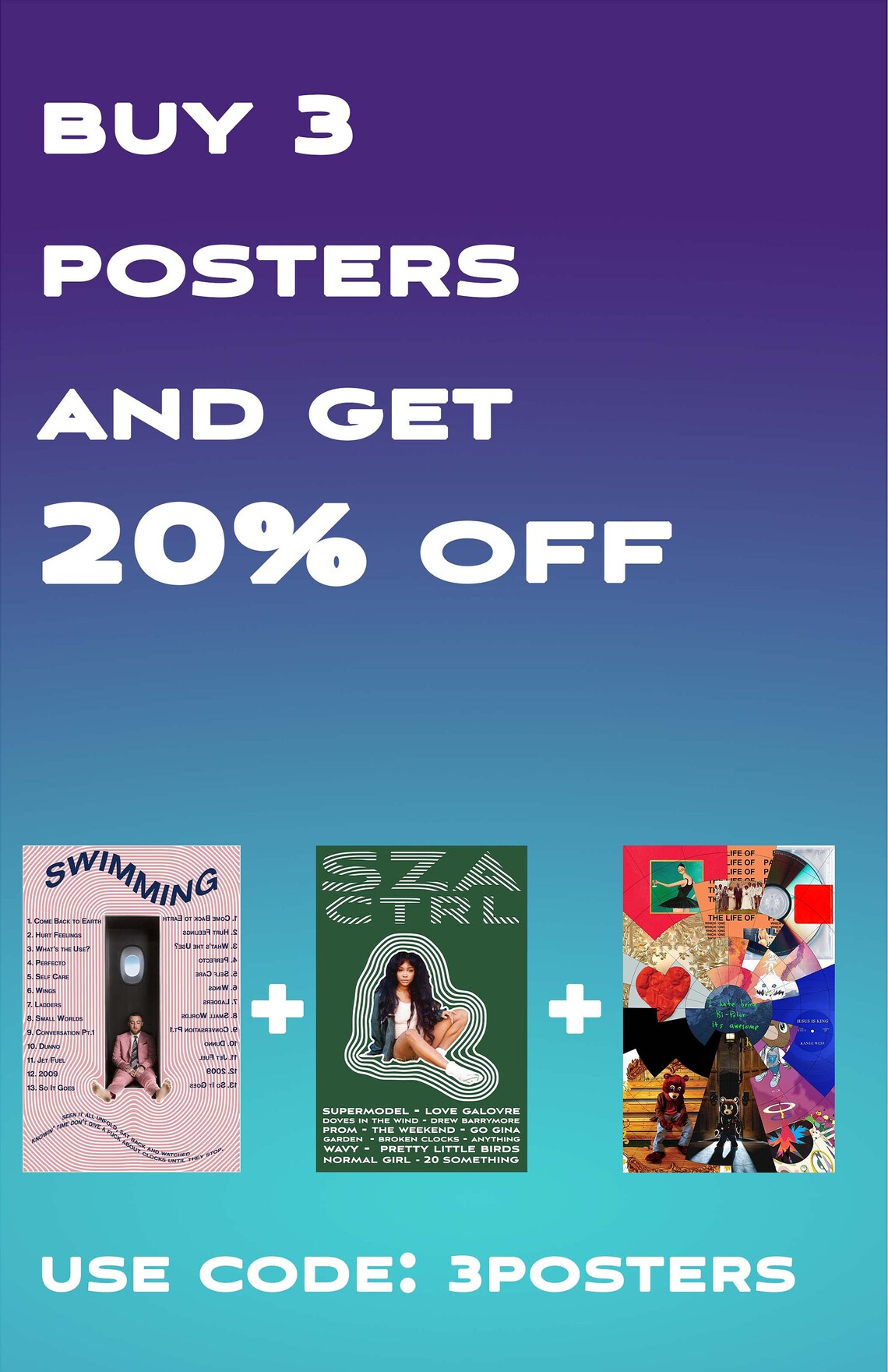 Bright Thoughts Trippy Wall Art Poster Etsy