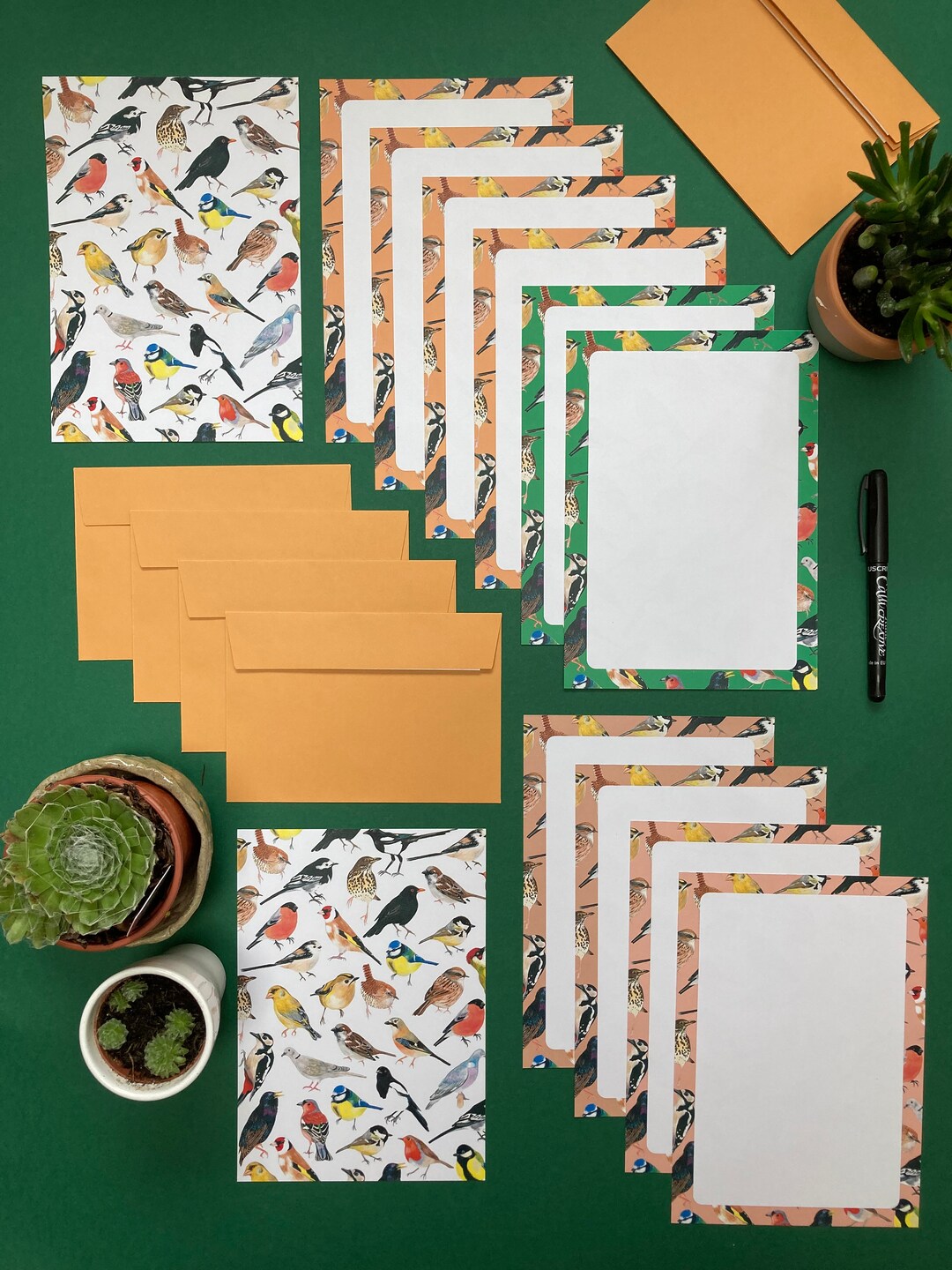 Wildlife British Garden Birds Writing Set Eco Stationery Set - Etsy