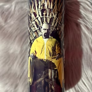 Walter White GOT Metal Tumbler with Reusable Straw 20oz