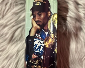 Kobe Championship Metal Tumbler with Reusable Straw 20oz