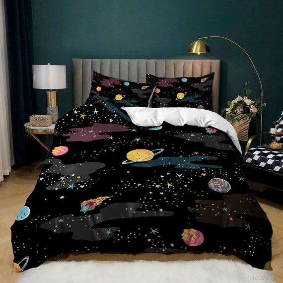 Galaxy Space Bedding Sets Kids King Sizenavy Blue Universe Australia Galaxy Space Bedding Sets Kids King, Space Bedding King Size