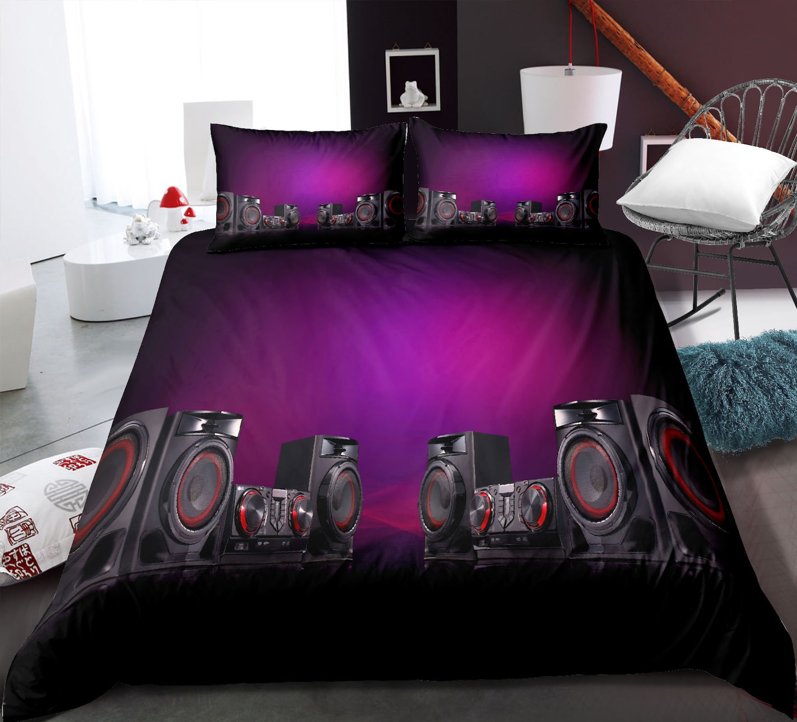 Bedding Set Classical Music Comforter Cover Musical Instrument Etsy