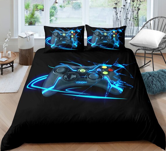 sløjfe Minimer vægt Gamer Bedding Sets for Boys Gaming Duvet Cover Set Queen - Etsy