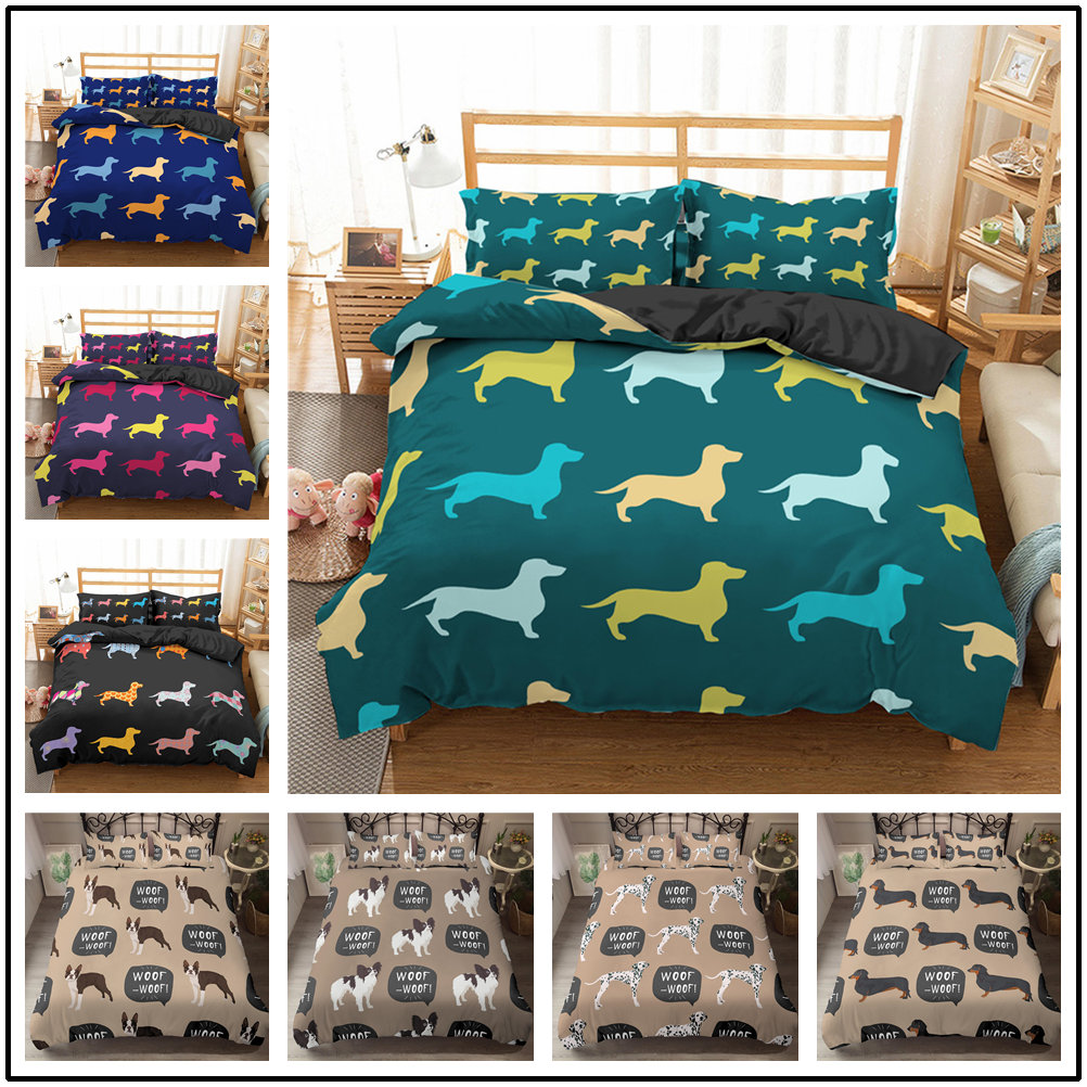 Dog Duvet Cover Set Queen Bedding Set Ultra Soft Microfiber Etsy