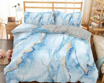 Decorative 3 Piece Duvet Cover with 2 Pillow Shams Marble Bedding Set Granite Surface with Stormy Natural Mineral Stone Pattern Comforter Cover Full Size for Kids Teens Adult Women Black White Decorative 3 Piece Duvet Cover with 2 Pillow Shams Marble Bedding Set Granite Surface with Stormy Natural Mineral Stone Pattern Comforter Cover Full Size for Kids Teens Adult Women Black White
