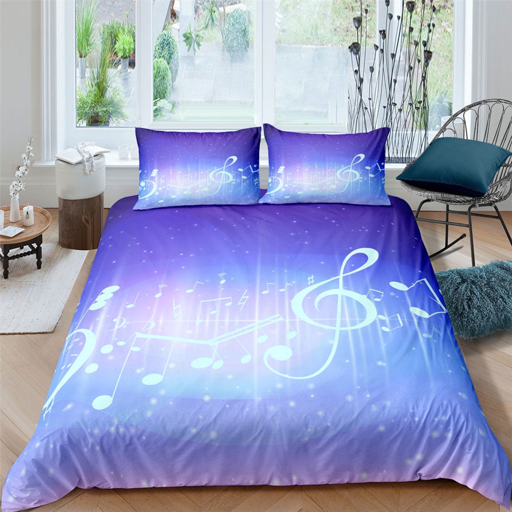 Cover Set Music Theme Bedding Set for Kids Boys Girls Jazz Etsy UK