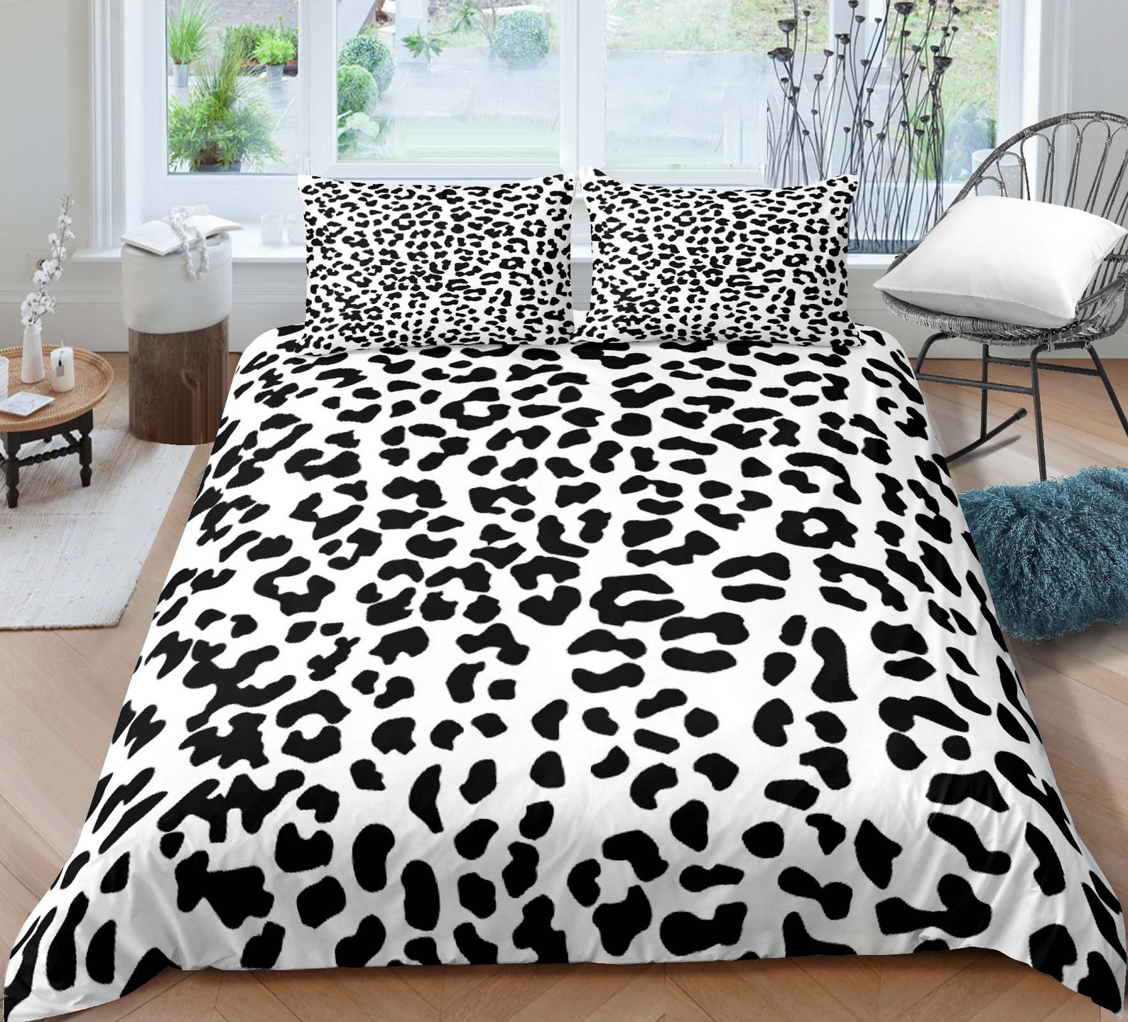 Cheetah Print Bedding Set Leopard Duvet Cover Set Animal Print - Etsy