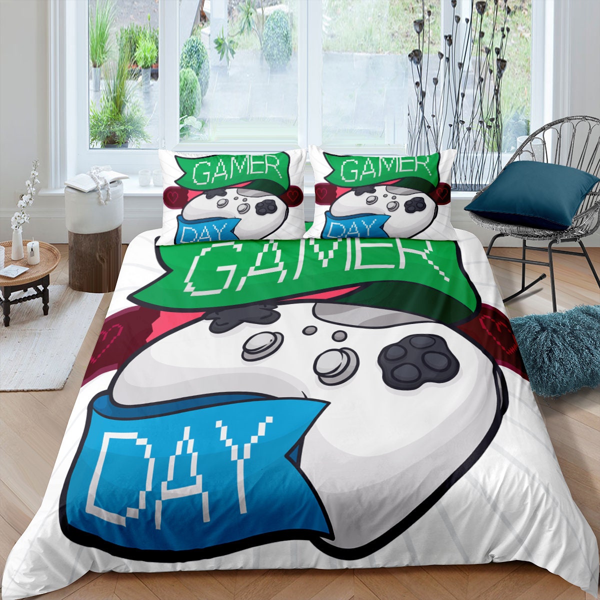 Boy Gaming Comforter Cover for Boys Teens Gamer Player Duvet Etsy