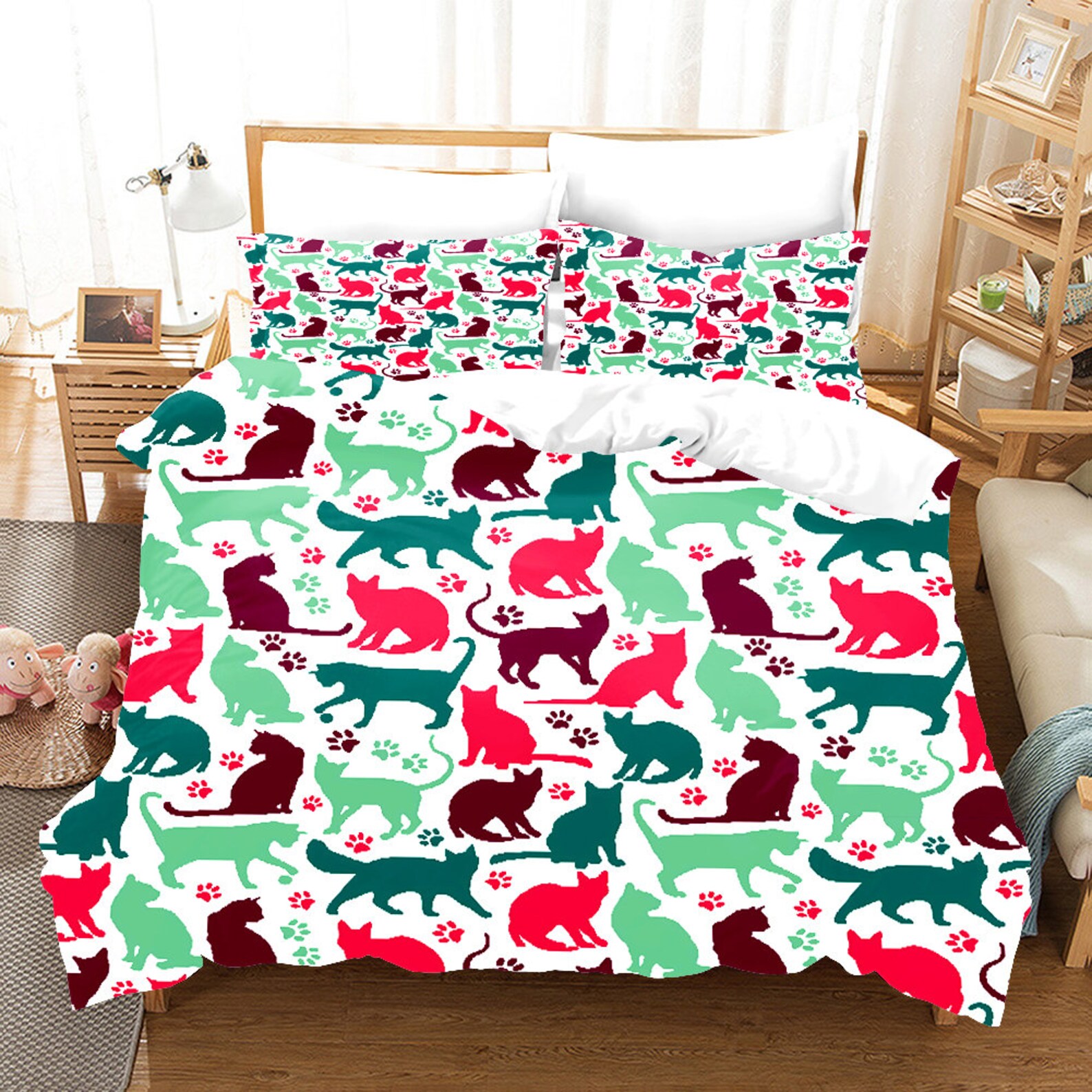 Dog Bedding Animals Duvet Cover Set 3 Pieces Comforter Quilt Etsy