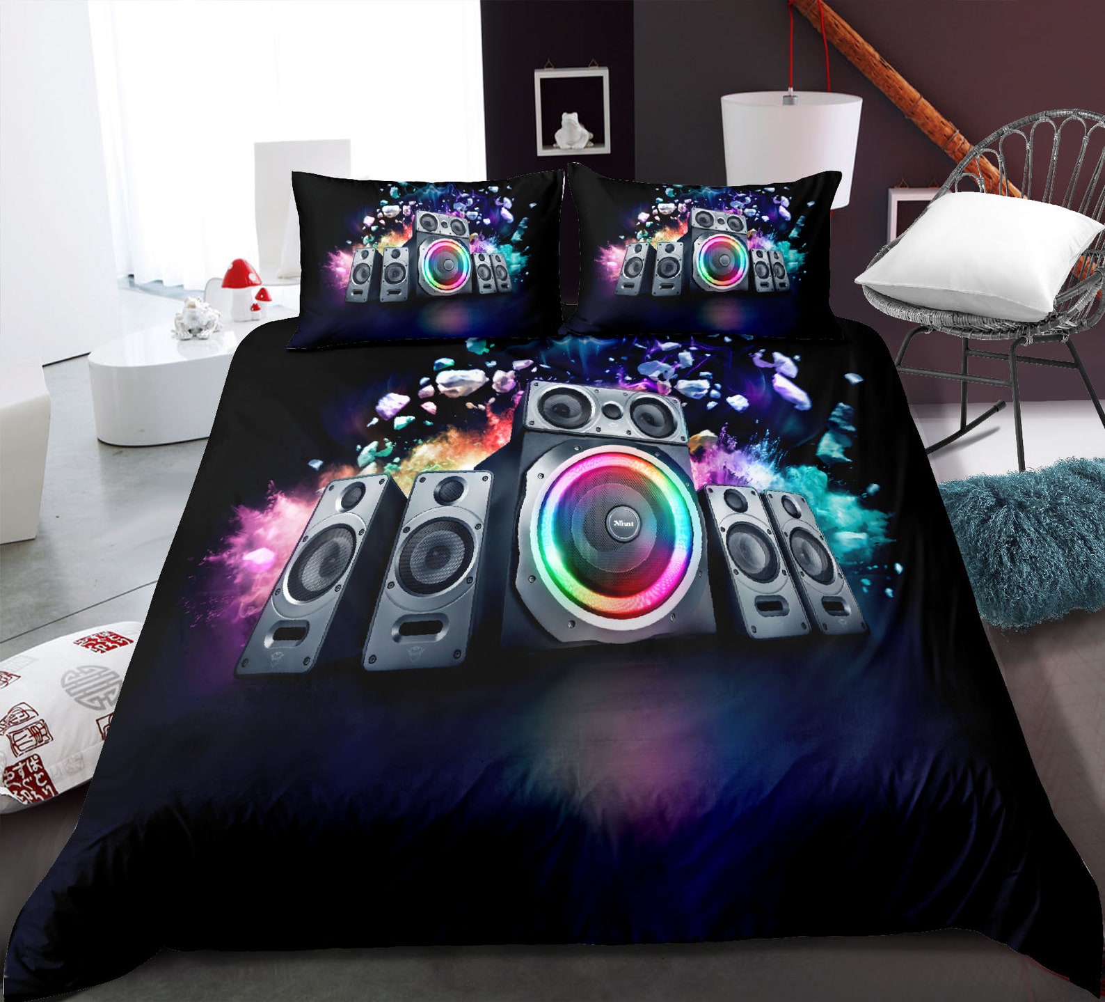 Bedding Set Classical Music Comforter Cover Musical Instrument Etsy UK