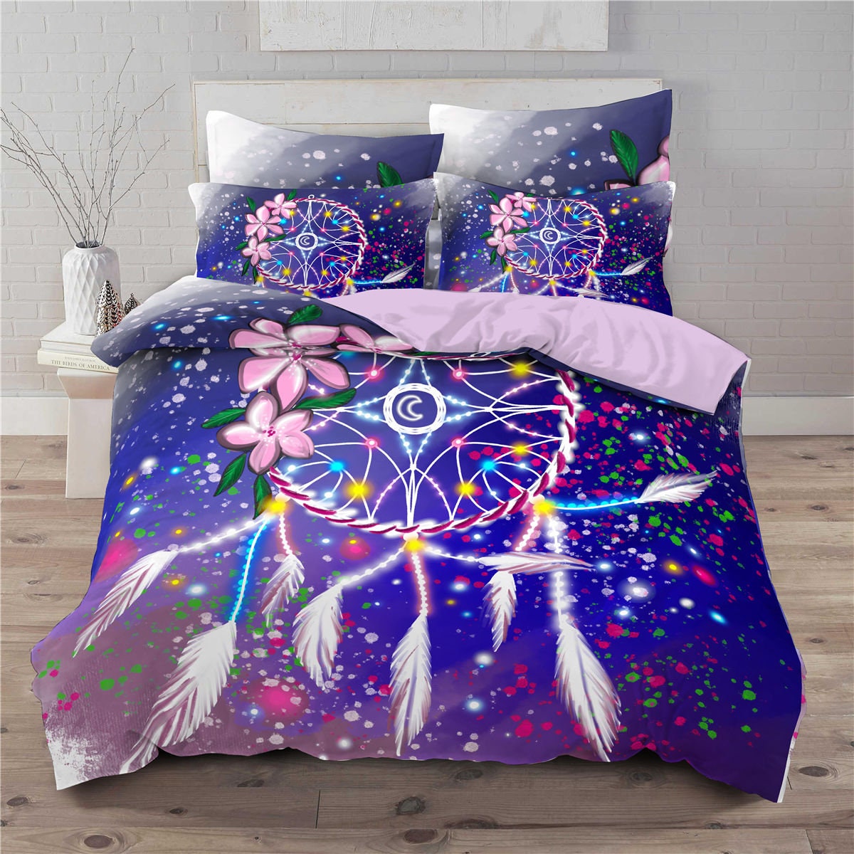 Dream Catcher Quilt Cover Set 3 Piece Boho Bohemian Duvet Etsy