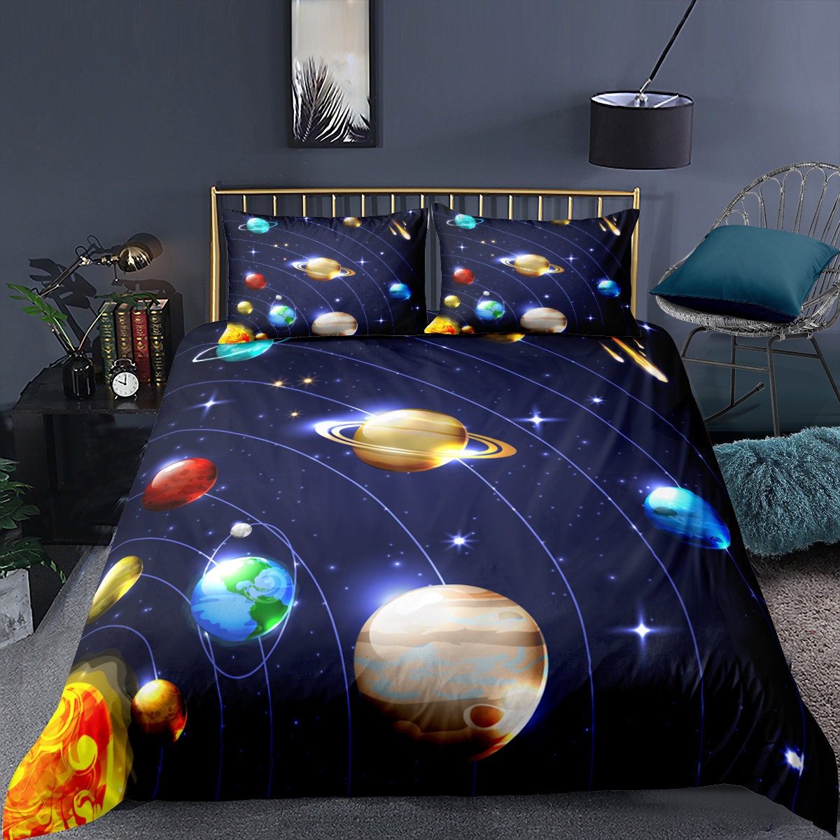 Nebula Comforter Cover Galaxy Duvet Cover Starry Sky Universe Etsy UK