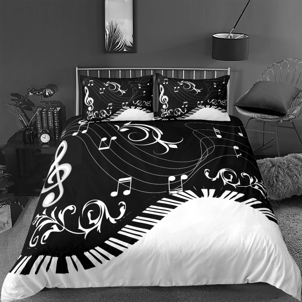 Duvet Cover Full Music Theme Bedding for Kids Teens Adult Etsy