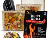 2 Mesh Bags 1 Mat for BBQ (15 x 11 ) Non-Stick Grilling Bag for Charcoal Gas Electric Grills Barbecue Reusable Easy to Clean 1 Bonus Mat