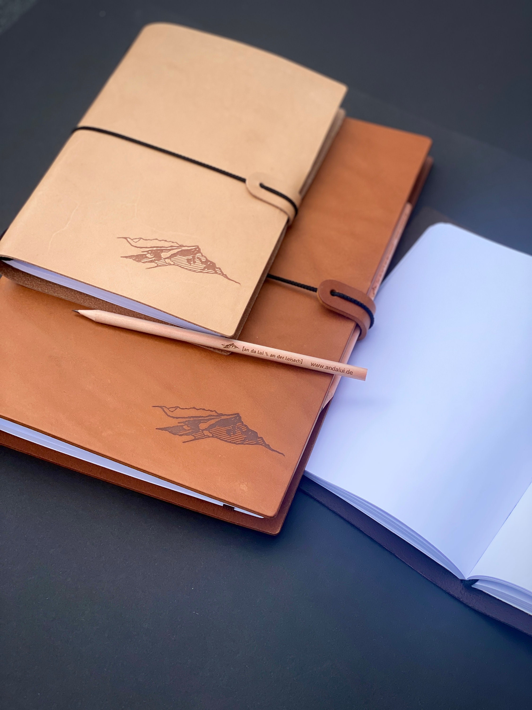 Handmade Leather Sketchbook Drawing Cover, Personalized Leather