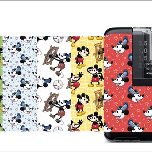 Adesivi Glucomart per Mobi / Decalcomanie Mobi / Coppia di adesivi per pompa per insulina Mobi con manicotto Glucomart Mobi Grip / 5-CT / Magical Mouse