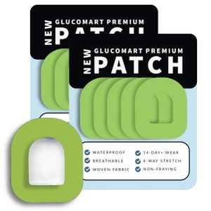 Omnipod Adhesive Patches (10 Count) – Maximum Strength CGM Patches, Waterproof Omnipod Overpatch Hypoallergenic Omnipod Overlay - Glucomart