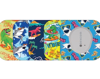 Glucomart Mini Adhesive Patches for Dexcom G7 & Infusion Sets, Hypoallergenic CGM Patches, Surf Dexcom G7 Over Patches, 10-Day+