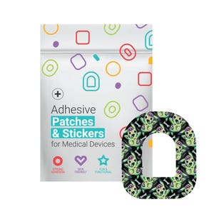 Omnipod Patches by Glucomart, Hypoallergenic & Waterproof, Pair with Glucomart Omnipod Stickers, Zombichu Omnipod Overpatches, 5-CT