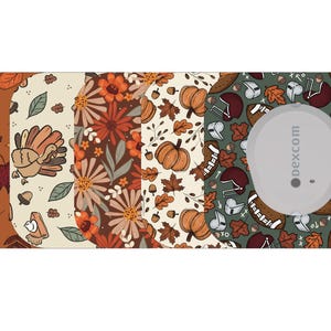 Glucomart Mini Adhesive Patches for Dexcom G7 & Infusion Sets, Hypoallergenic CGM Patches, Fall Dexcom G7 Over Patches, 10-Day+